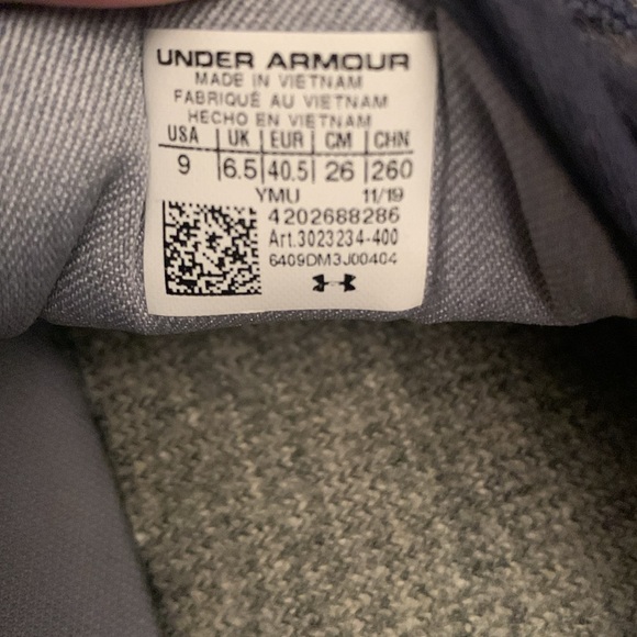 Blue Under Armor sneakers - Picture 5 of 6